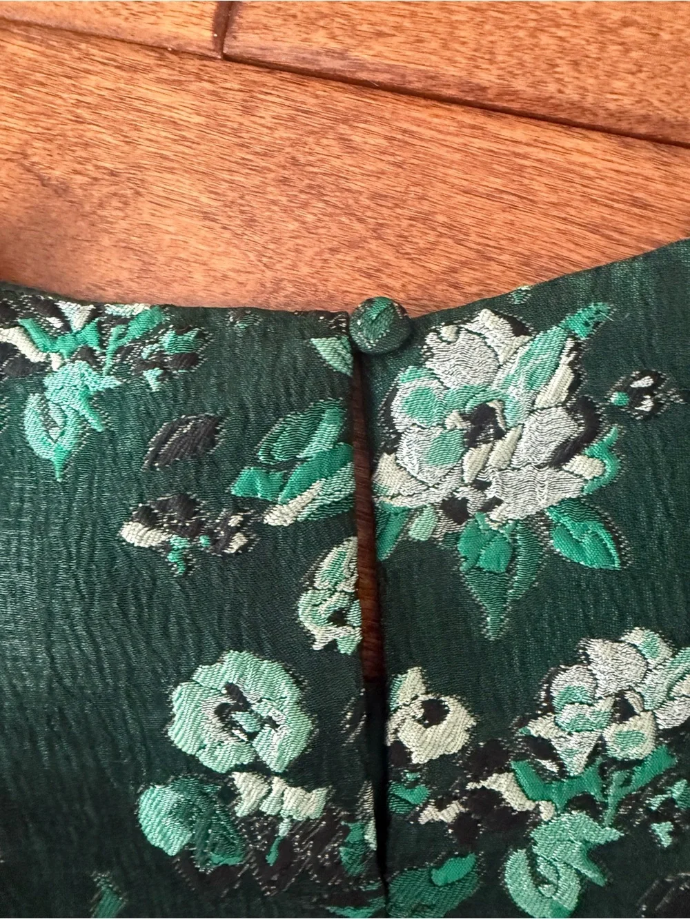 Tuckernuck Pomander Place Emerald Floral Jacquard Top
